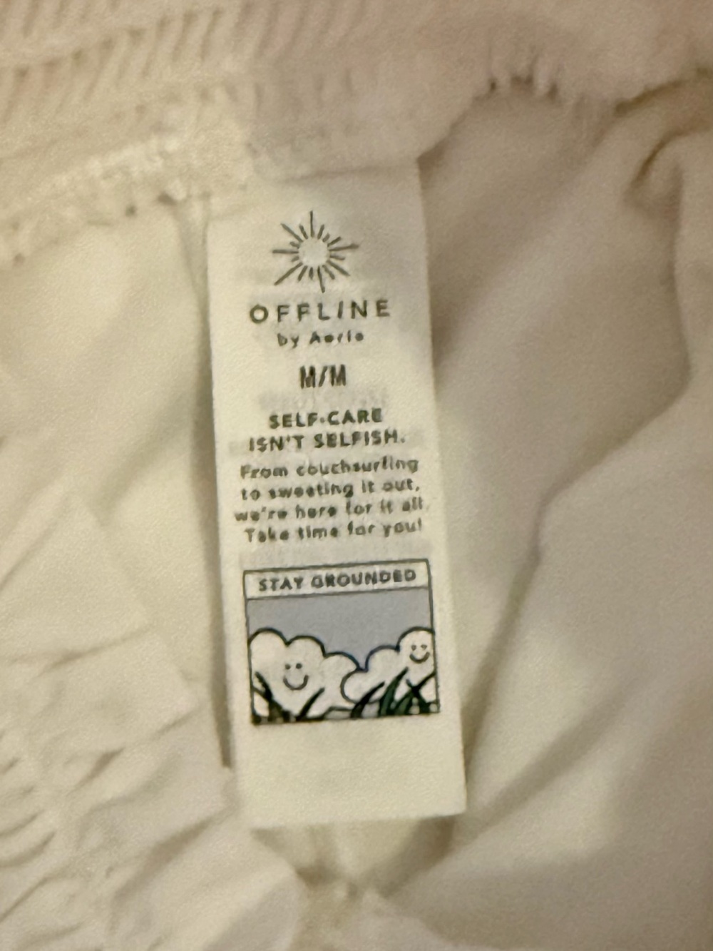 aerie Peach and White Smocked-Waist Athletic Shorts Duo - Picture 2 of 3
